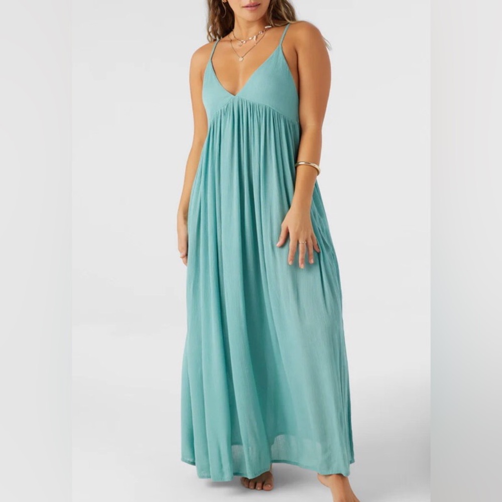 O’NEILL NWT Saltwater Solids Mel Maxi Dress Coverup Sz Medium